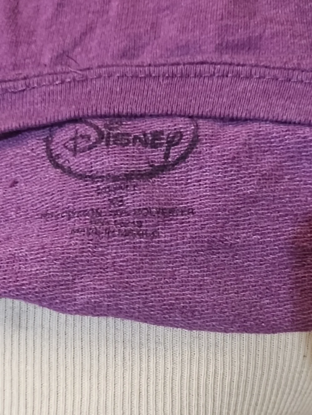 Disney Purple Graphic Long-Sleeve Women’s Top with Stud Detail